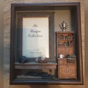 Unique Collection Shadow Box Frame Sports Desk Office Photo Frame